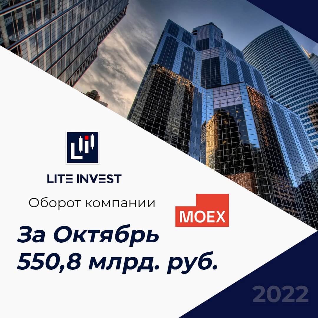 Оборот компании в октябре составил 550,8 млрд. руб