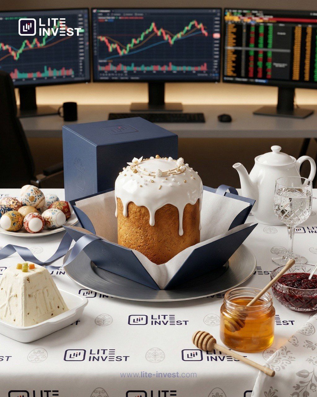 Команда Лайт-Инвест от всей души поздравляет вас со Светлой Пасхой! 🕊